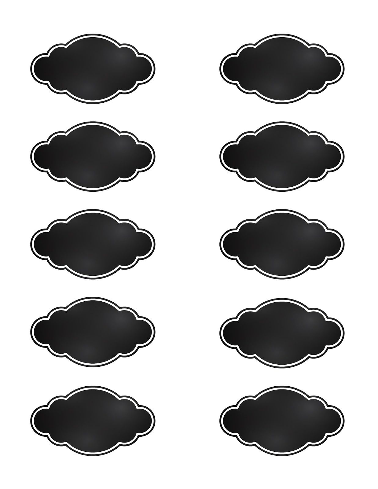 FREE Printable Chalkboard Style Pantry Labels Worksheets Library
