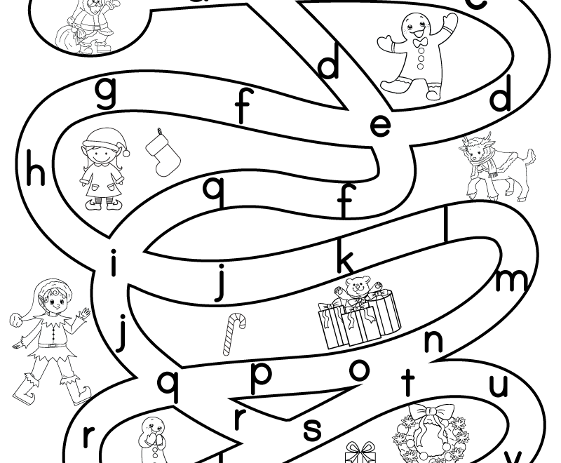 Free Printable Christmas Maze Worksheet