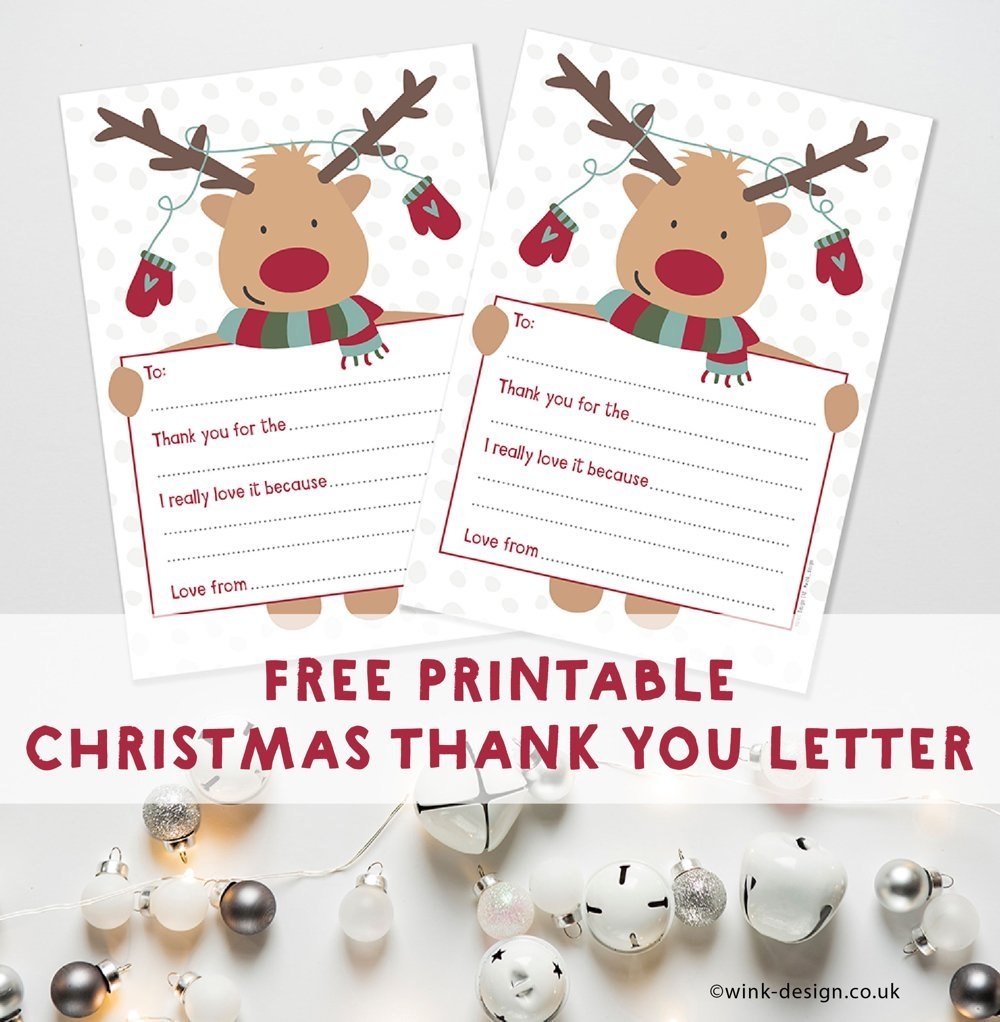 Free Printable Christmas Thank You Letters Daisies Pie