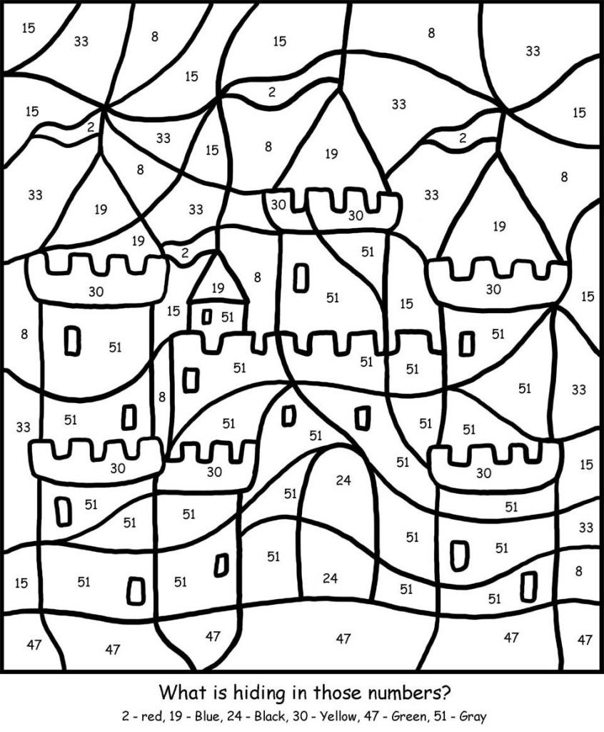 Color By Numbers Free Printable Worksheets