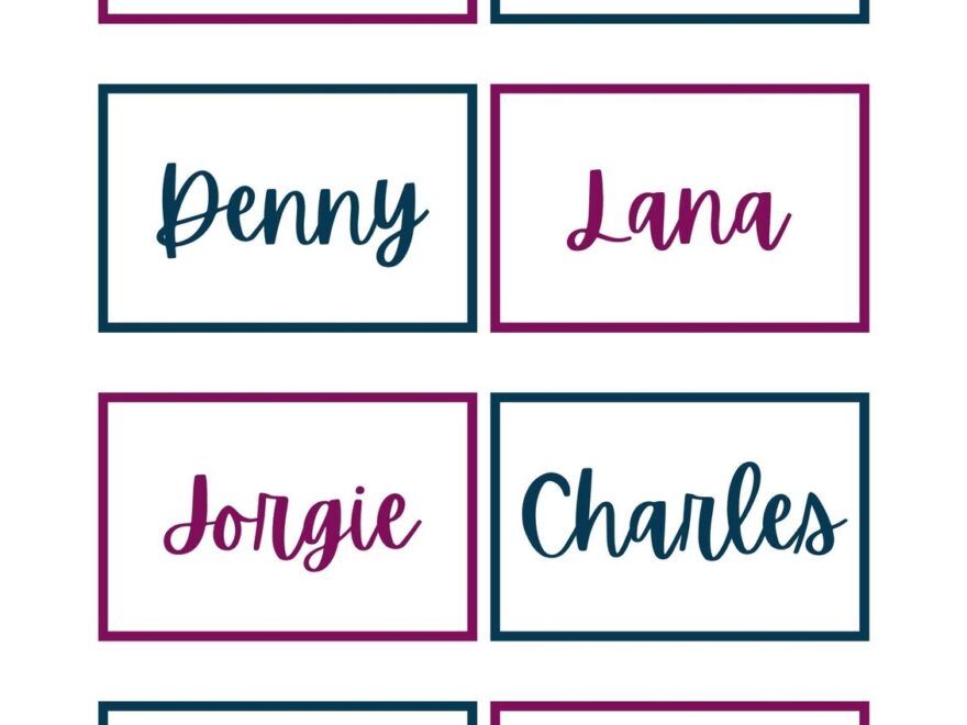 Free Printable Customizable Name Tag Templates Canva