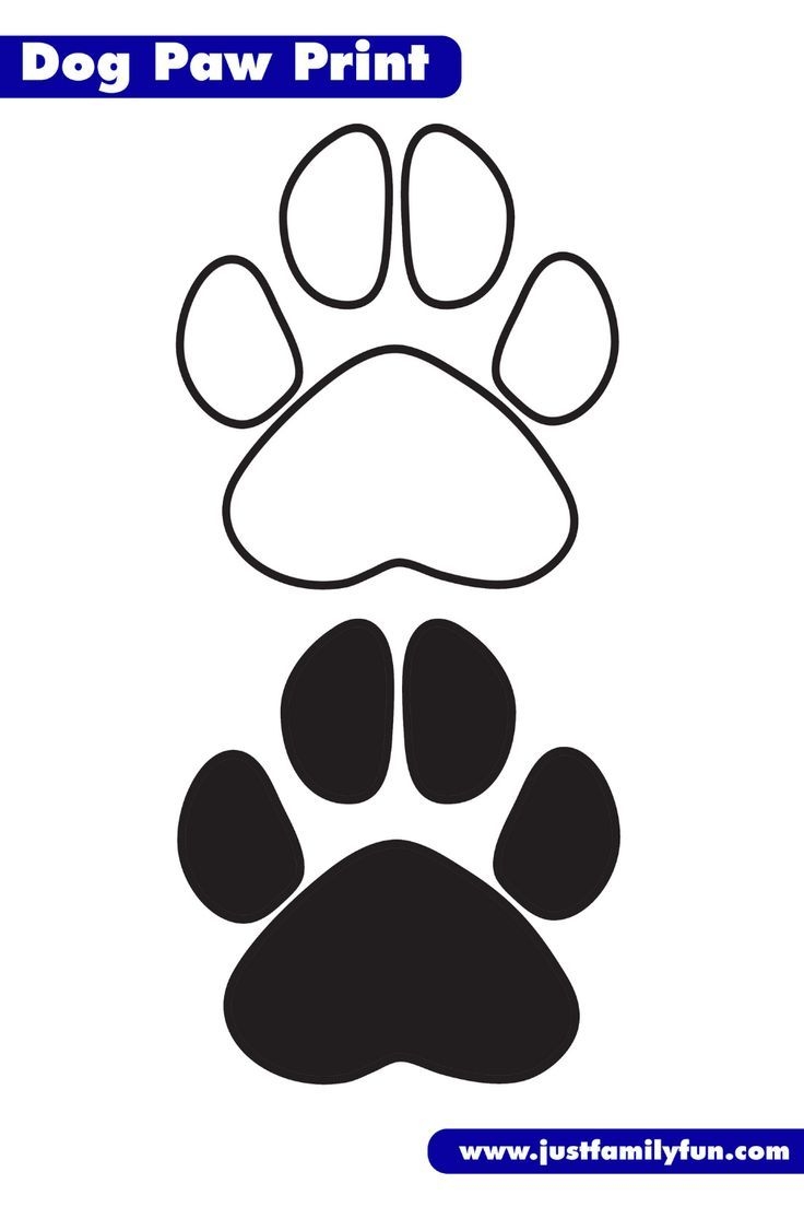 Free Printable Dog Paw Print Outline Template