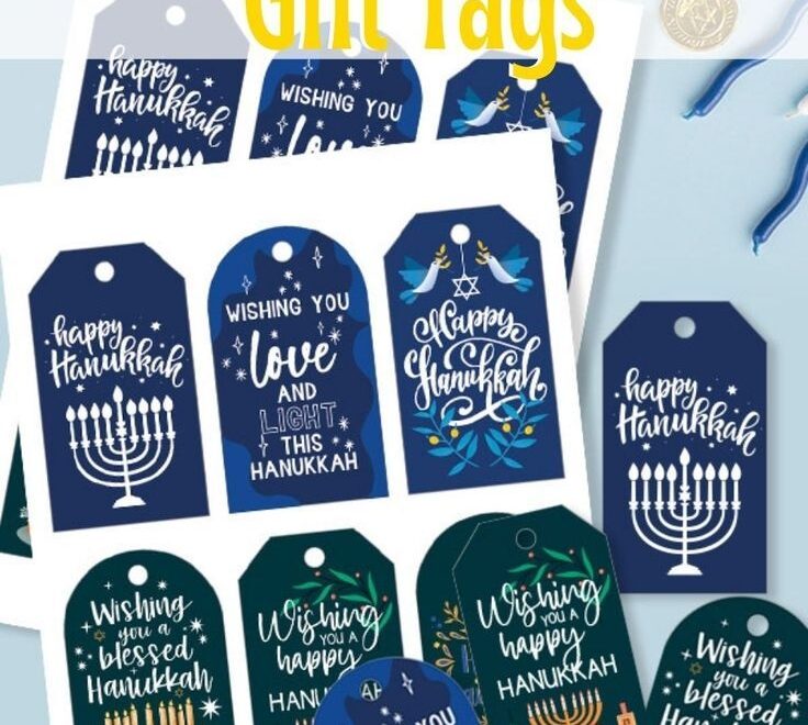 FREE Printable Hanukkah Gift Tags
