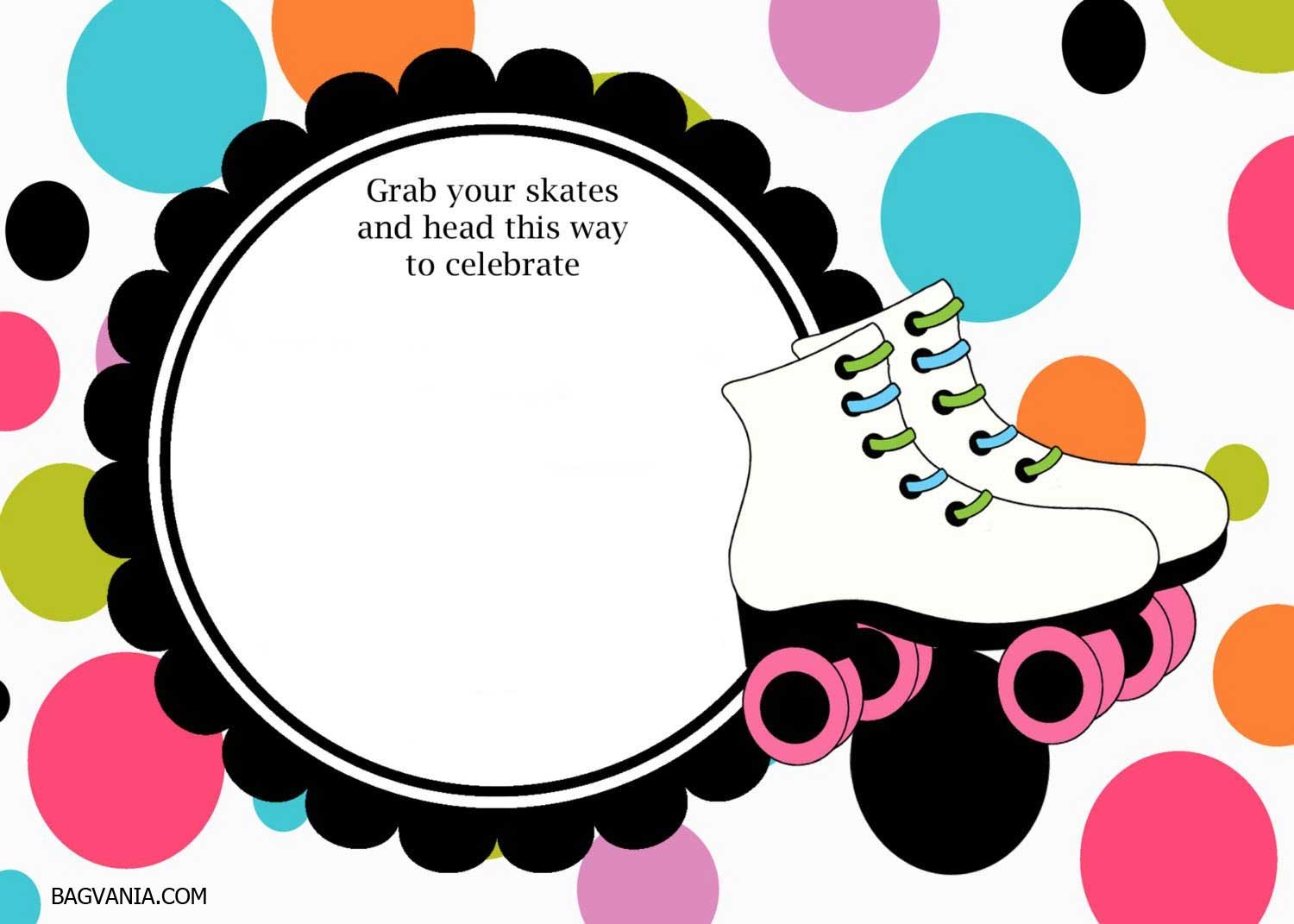 Free Printable Roller Skate Template