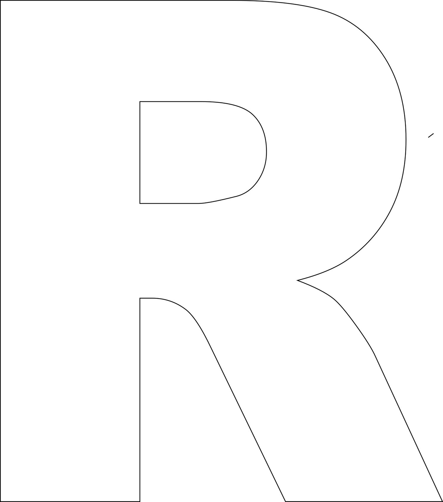 Free Printable Letters Template Uppercase Alphabet