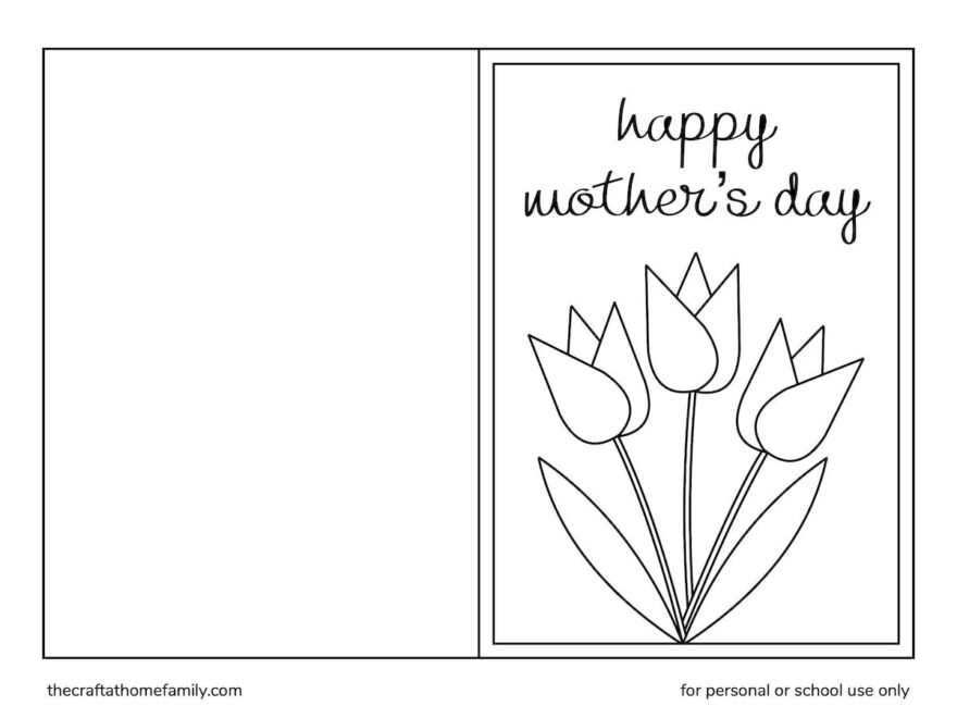 Free Printable Mother s Day Coloring Cards The Craft at Home Family