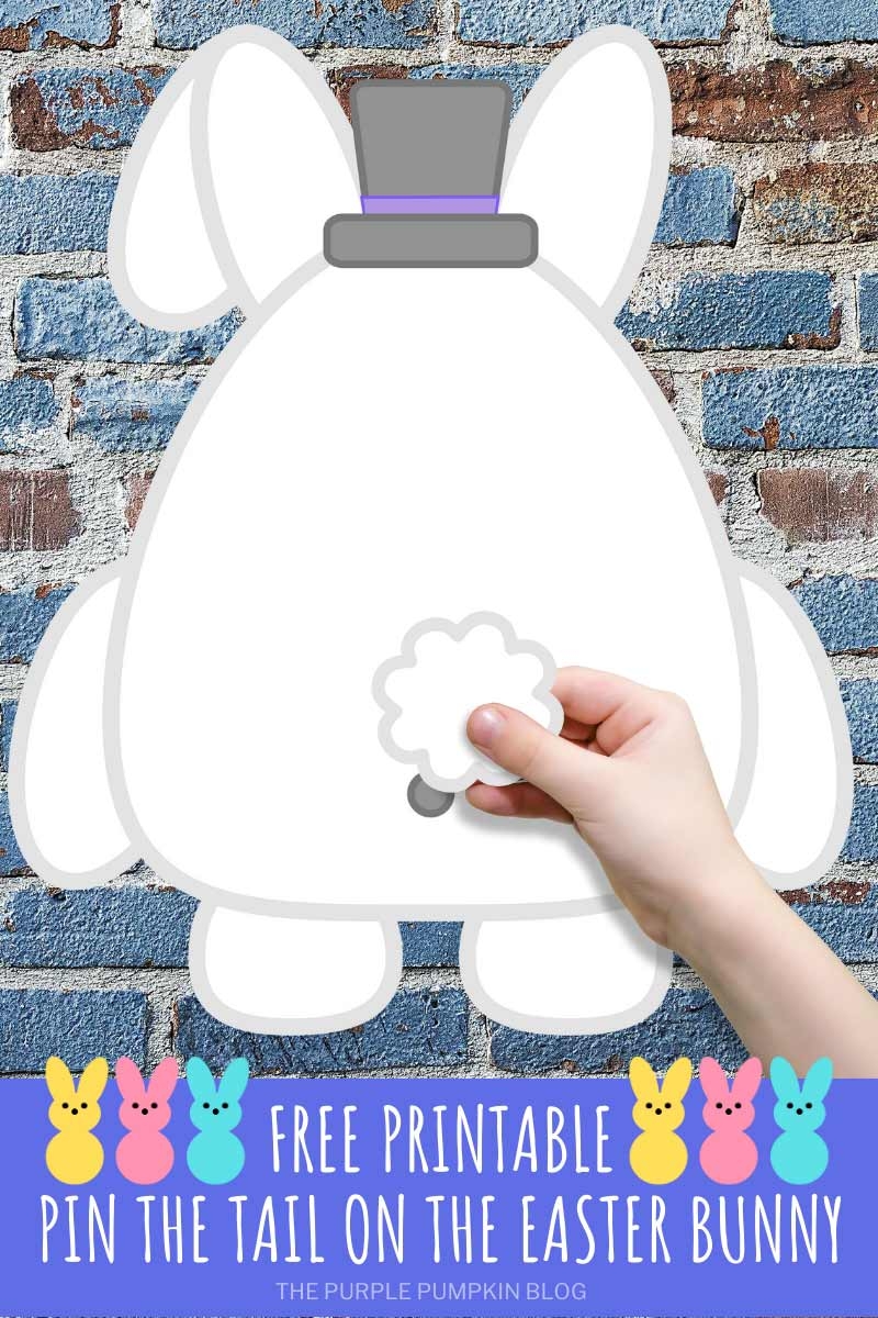 Free Printable Pin The Tail On The Easter Bunny Game Template