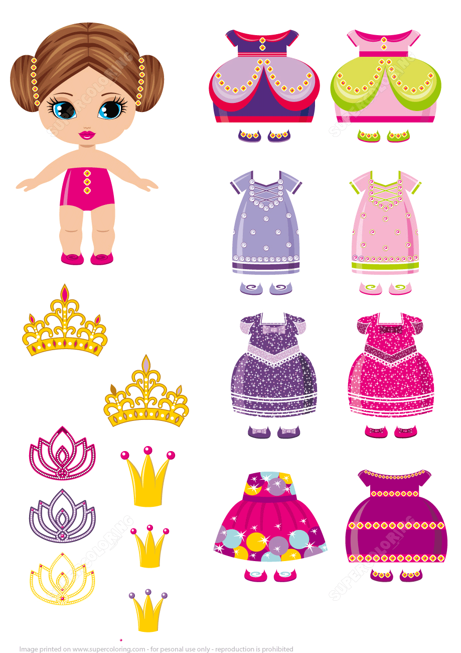 Free Printable Princess Paper Dolls And Clothes Shop