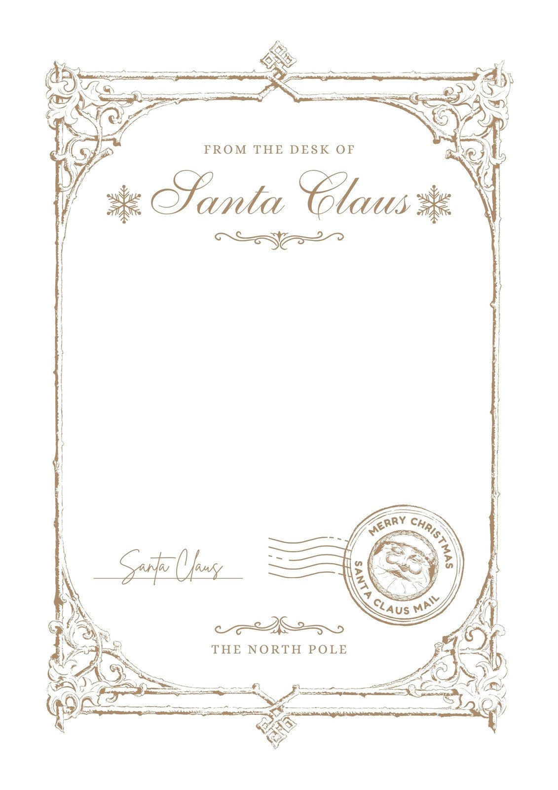 From The Desk Of Santa Claus Free Printable