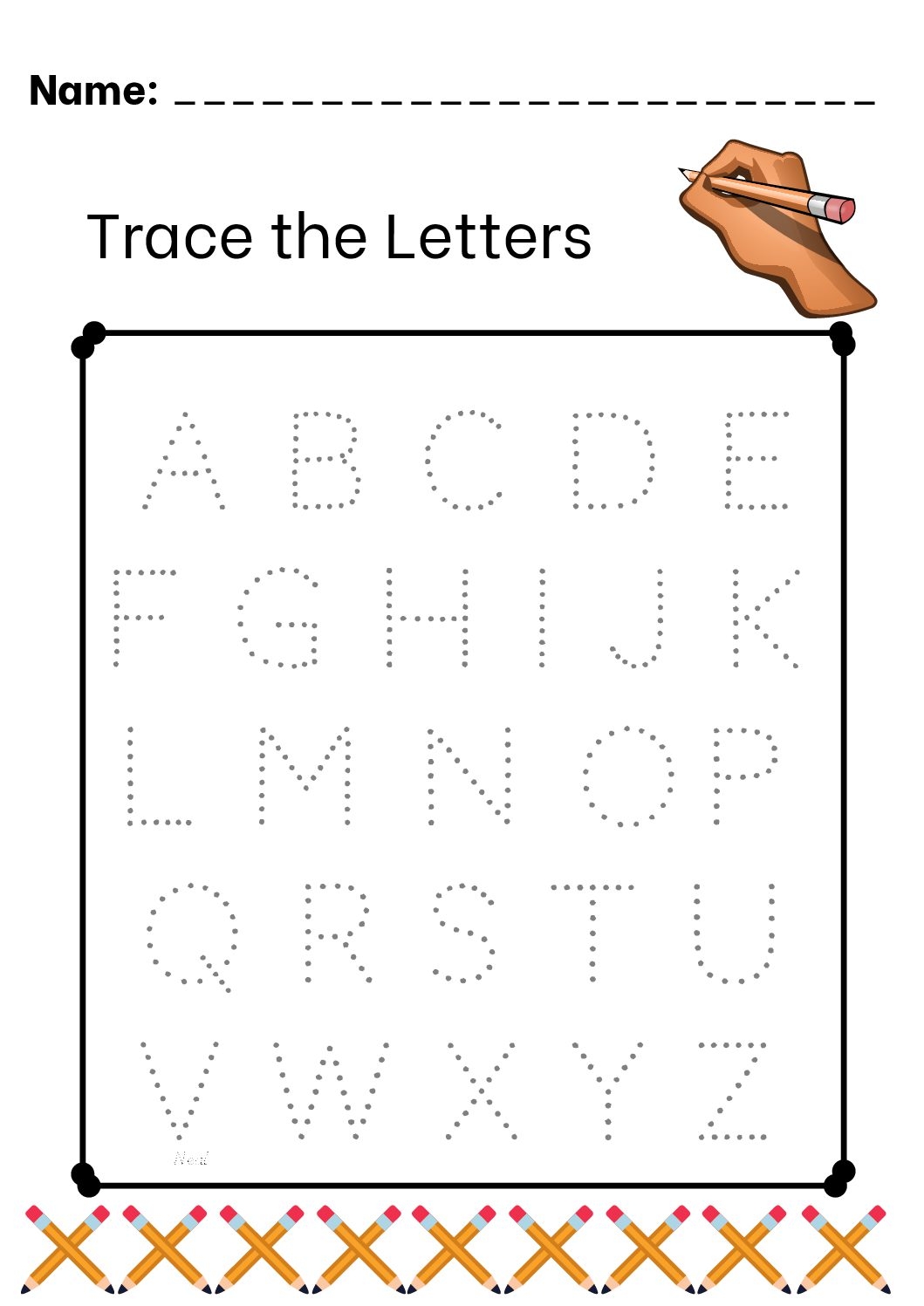 Tracing Letters Ofthe Alphabet Free Printables