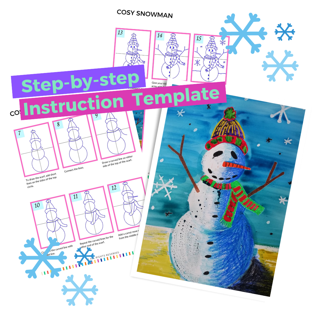 Free Printable Snowman Elementary Art