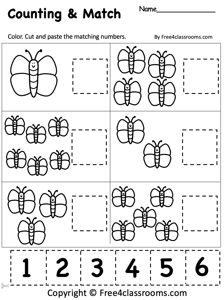 Free Printable Number Worksheets Preschool