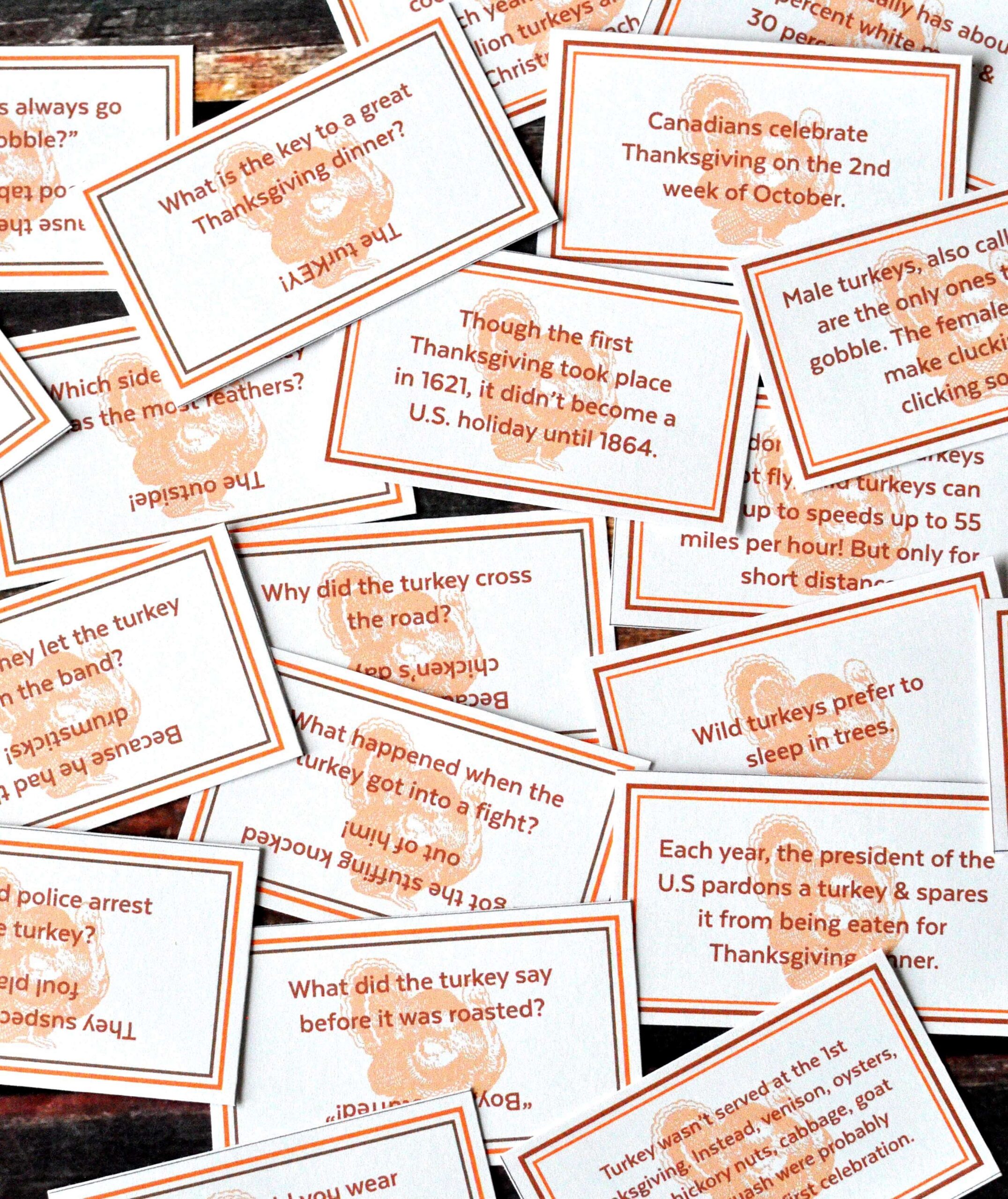 Printable Thanksgiving Jokes And Riddles