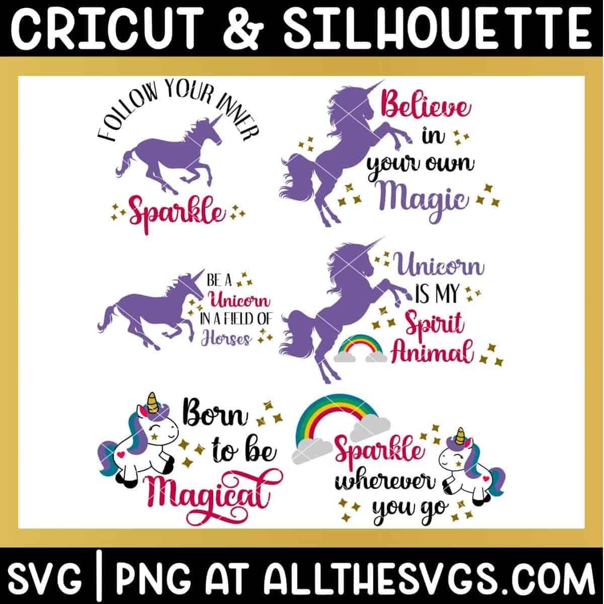 FREE Unicorn Quotes SVG Files No Sign Up To Download 