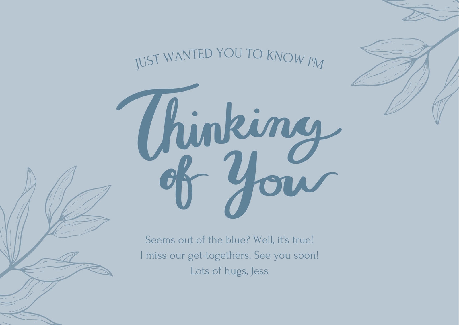 Thinking Of You Printable Cards