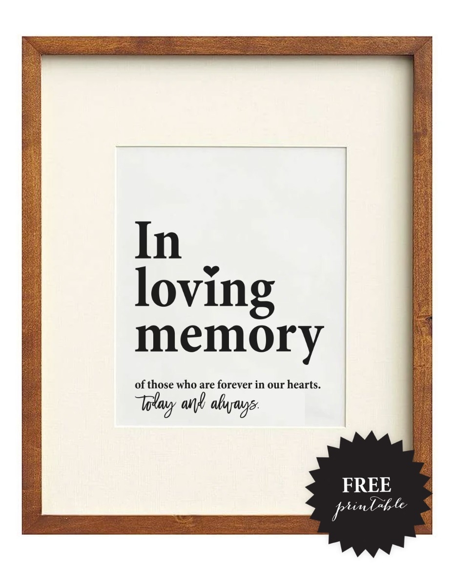 Free Wedding Memorial Signs 5 Remembrance Ideas Weddingchicks