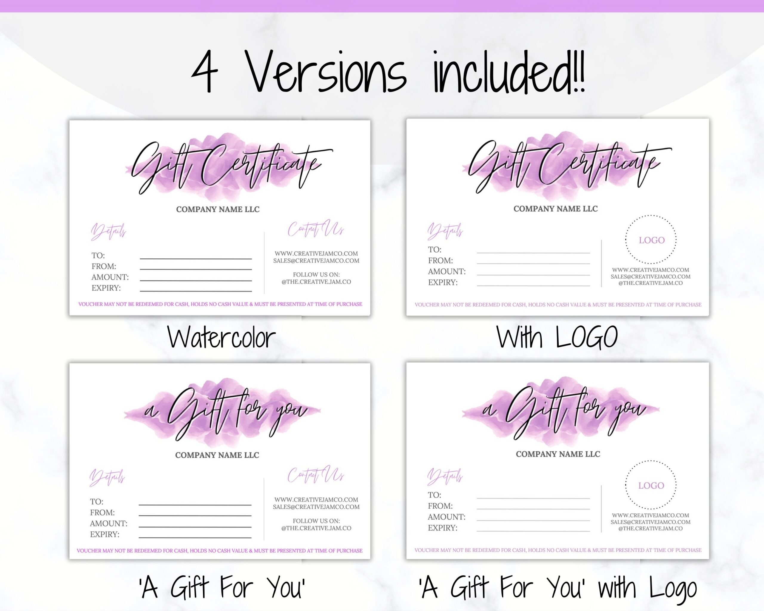 Gift Certificate Template Editable Gift Voucher Gift Card Template DIY Shop Voucher Template DIY Coupons Last Minute Gift Google Slides Etsy