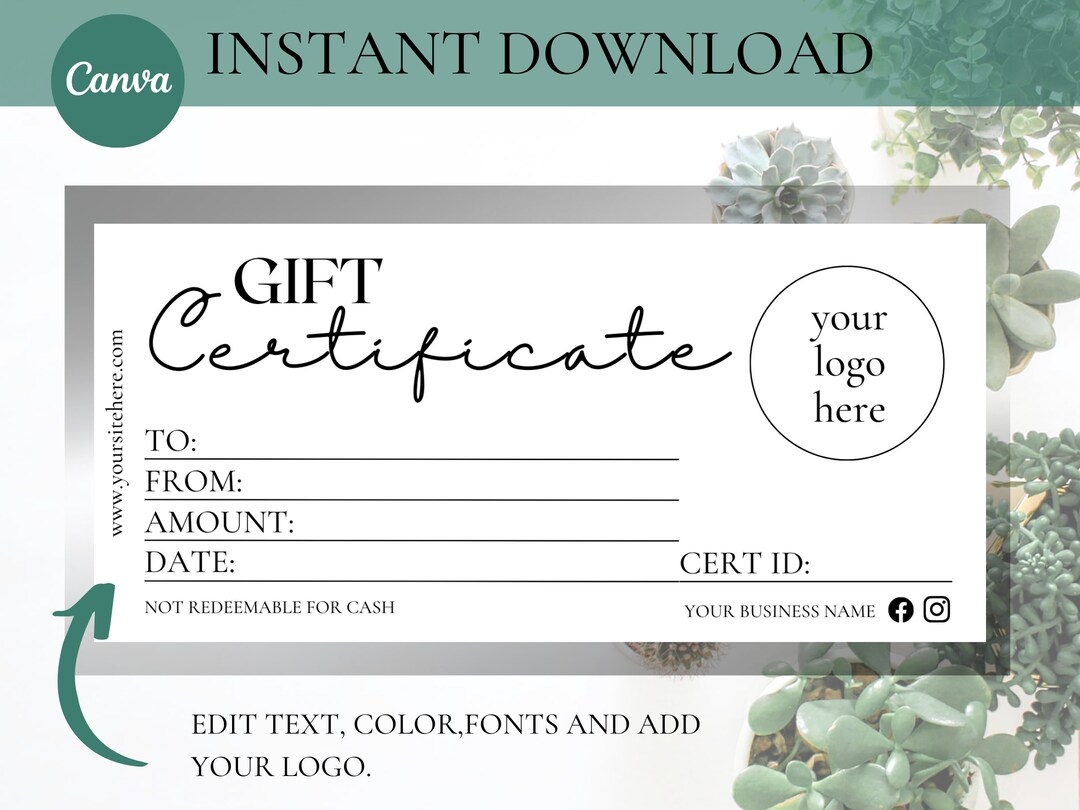 Free Printable Gift Certificate Maker