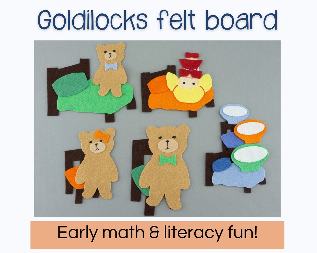 Goldilocks And The Three Bears Felt Board Story For Preschool Kindergarten Teachers Circle Time Flannel Board Teacher Appreciation Gift Etsy