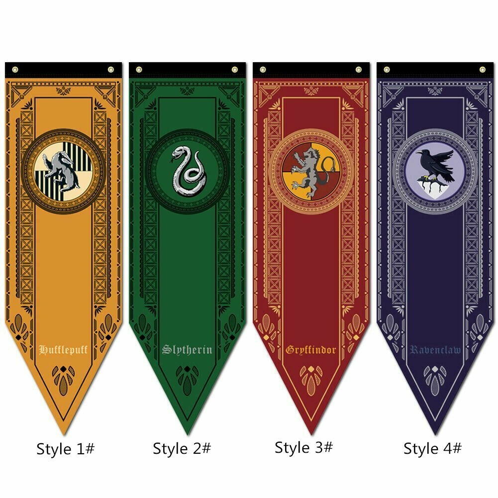 Gryffindor Slytherin Ravenclaw House Flag Banner Drape EBay