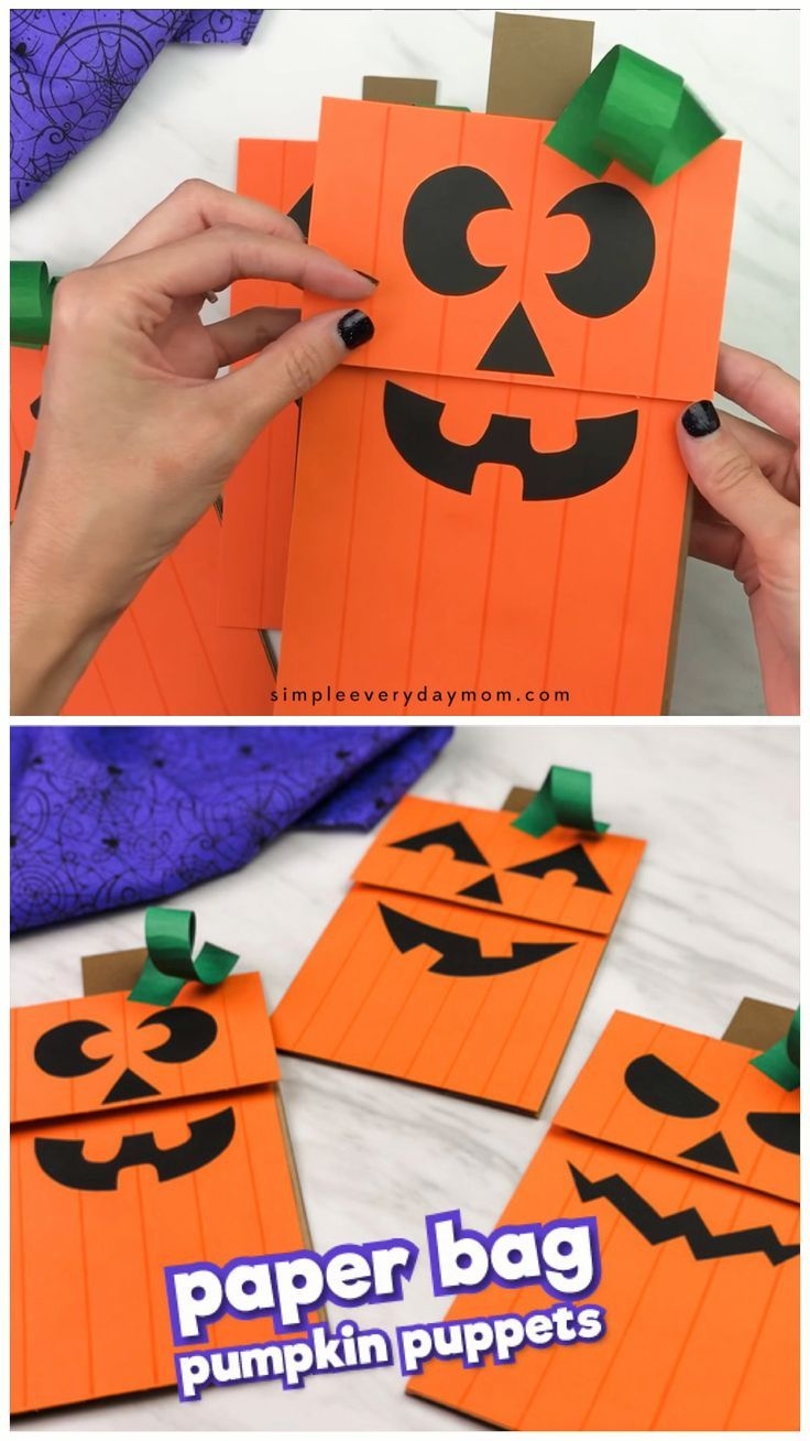 Free Printable Halloween Paper Bag Puppets
