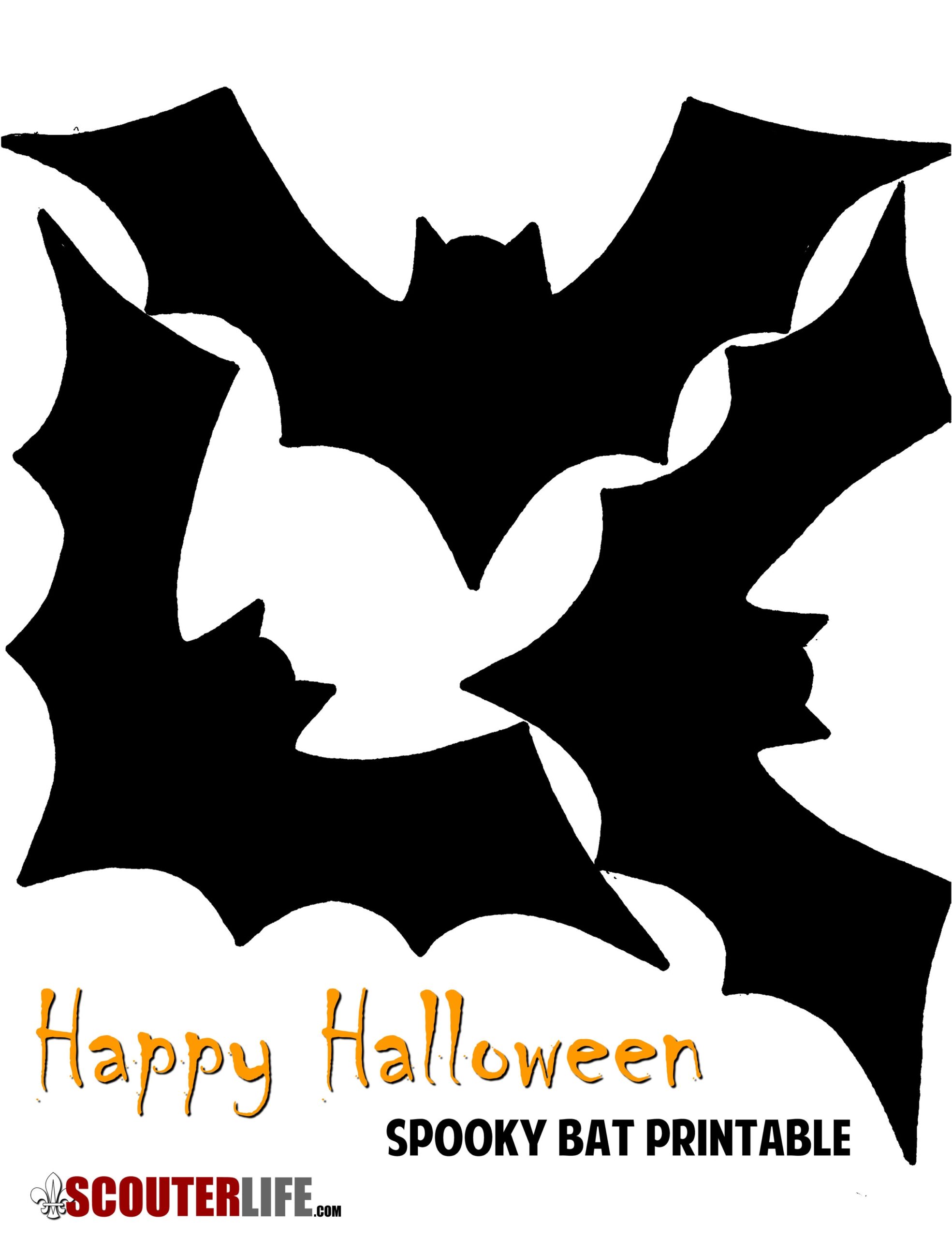 Halloween Bat Stencil Free Printable