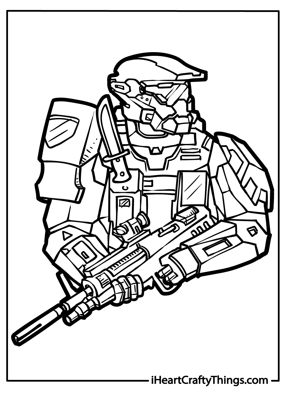 Free Printable Halo Coloring Pages