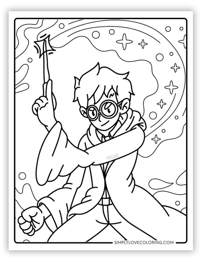 Printable Coloring Pages Harry Potter