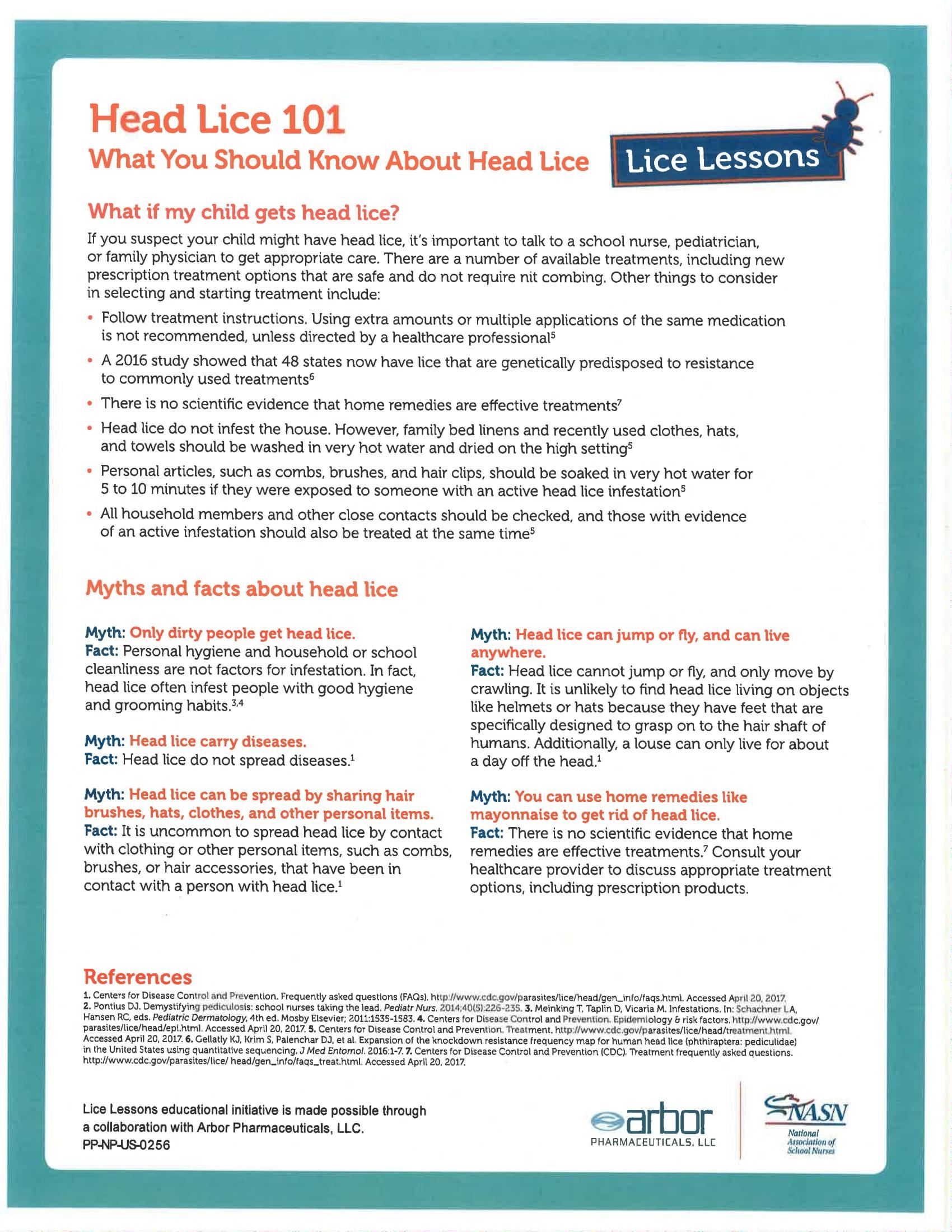 Head Lice 101 Henry Senachwine Grade School Jr High