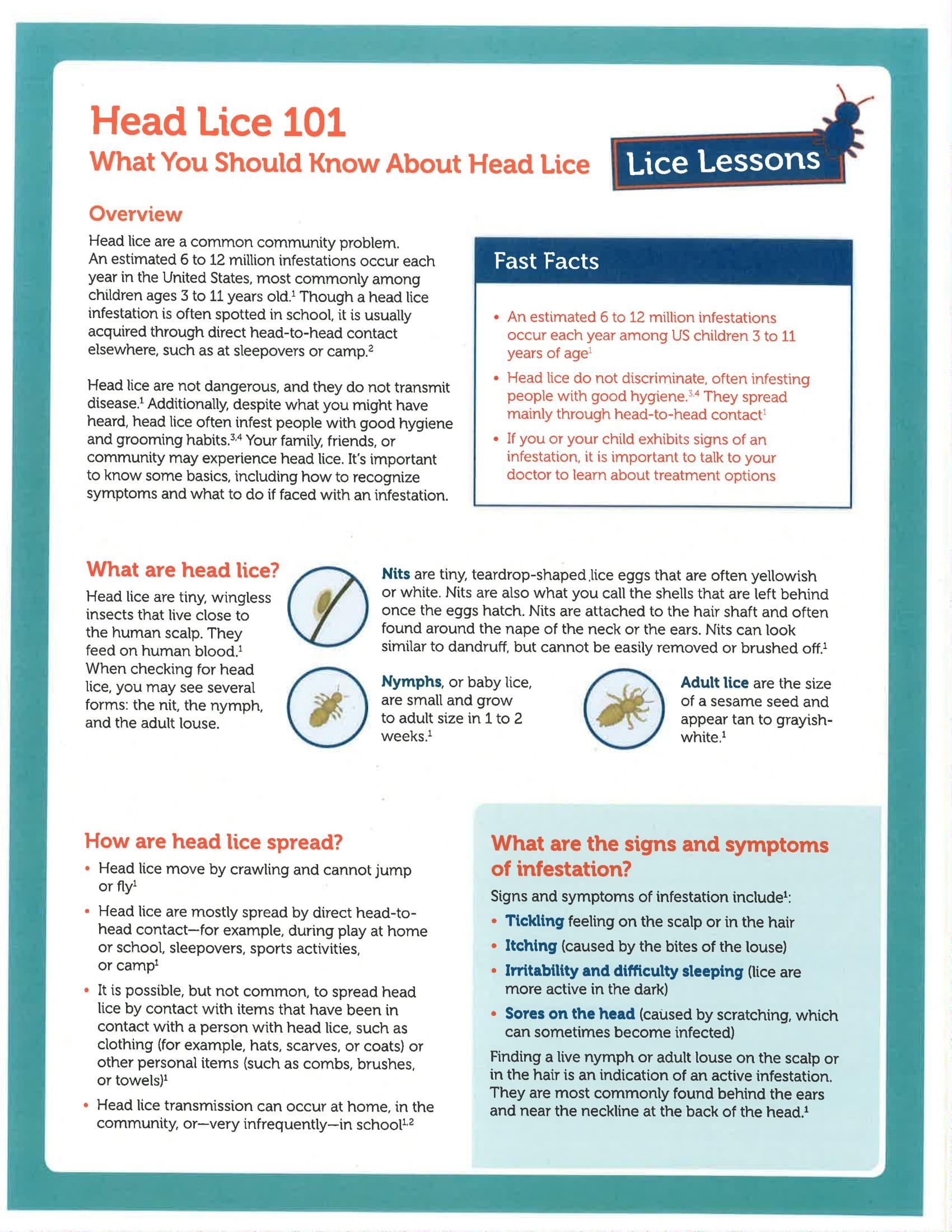 Head Lice 101 Henry Senachwine Grade School Jr High