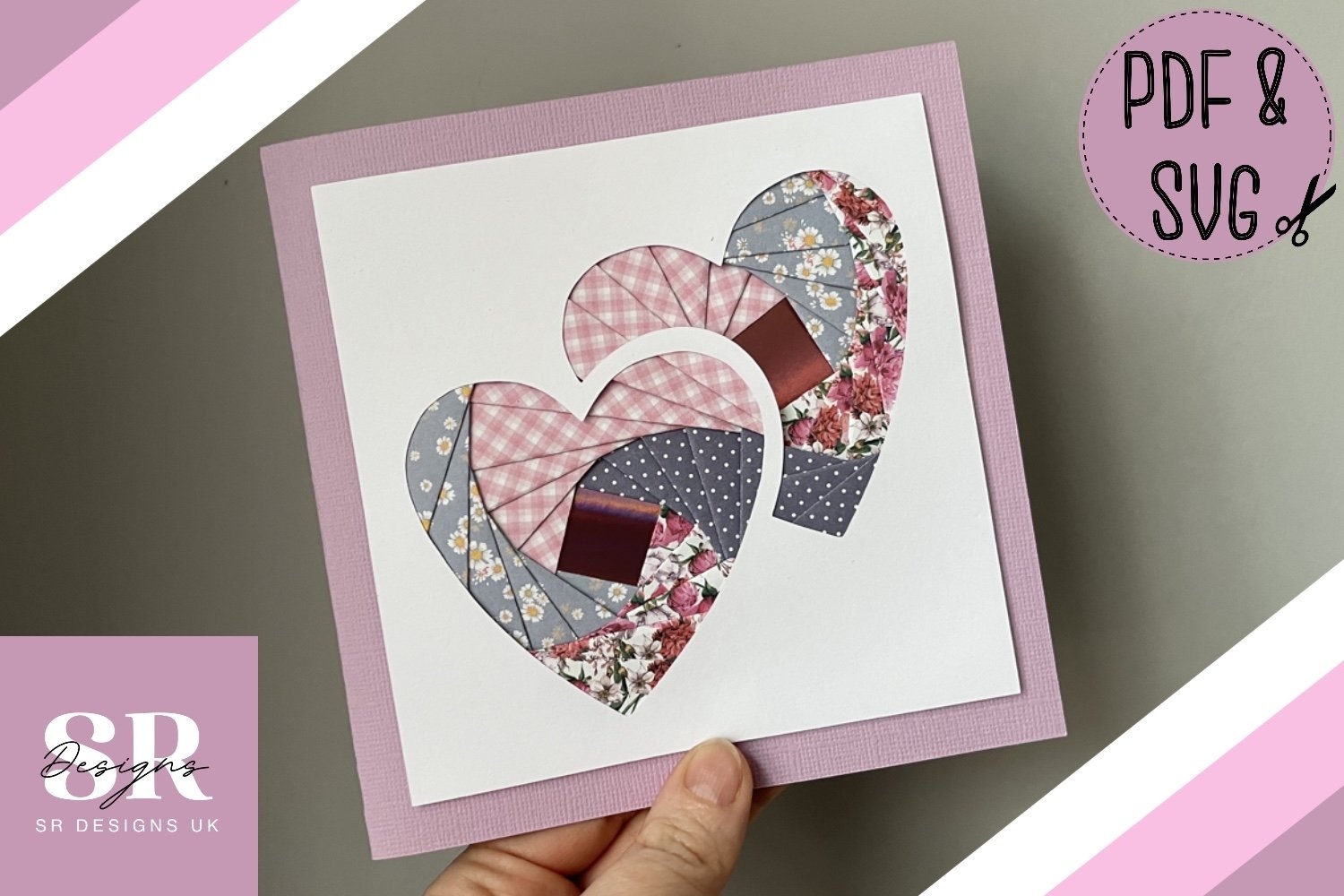 Heart Iris Folding Pattern Paper Cutting Iris Folding Svg