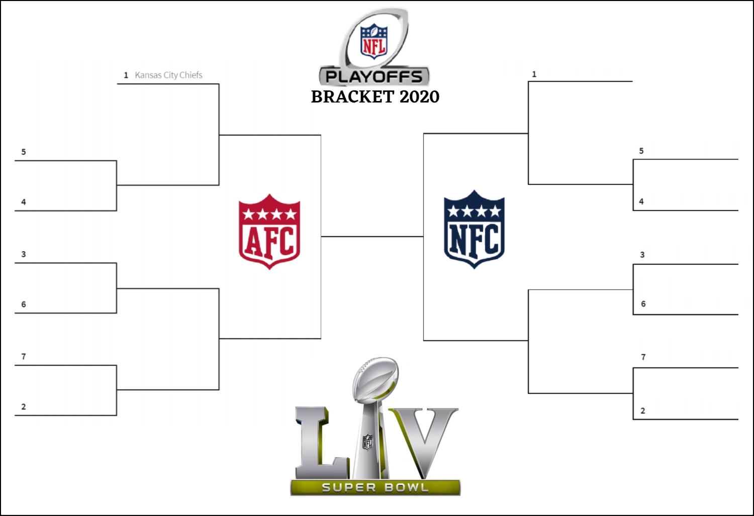 Here s Your Printable NFL Playoff Bracket For The 2020 21 Season Interbasket
