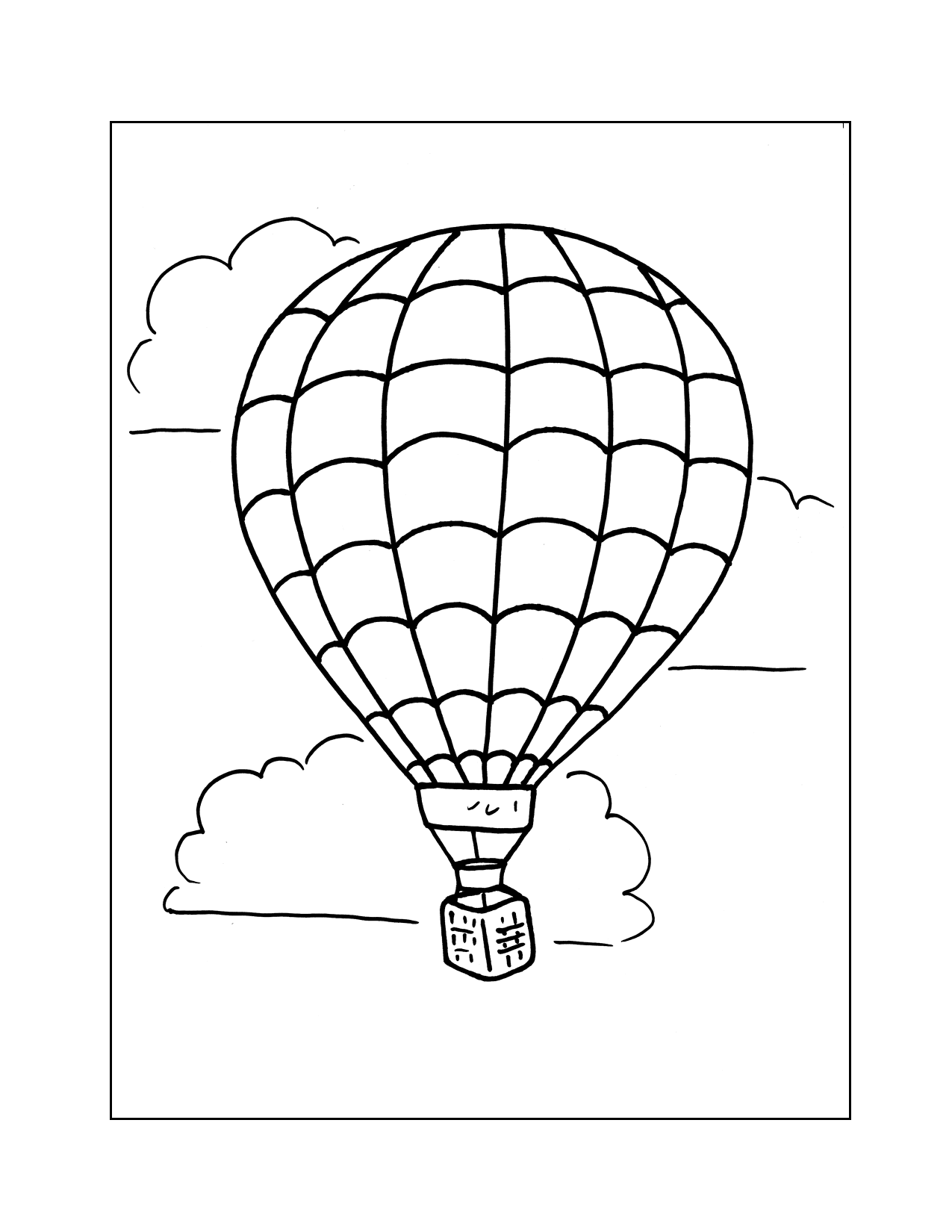 Hot Air Balloon Coloring Pages Printable Coloring Pages FREE