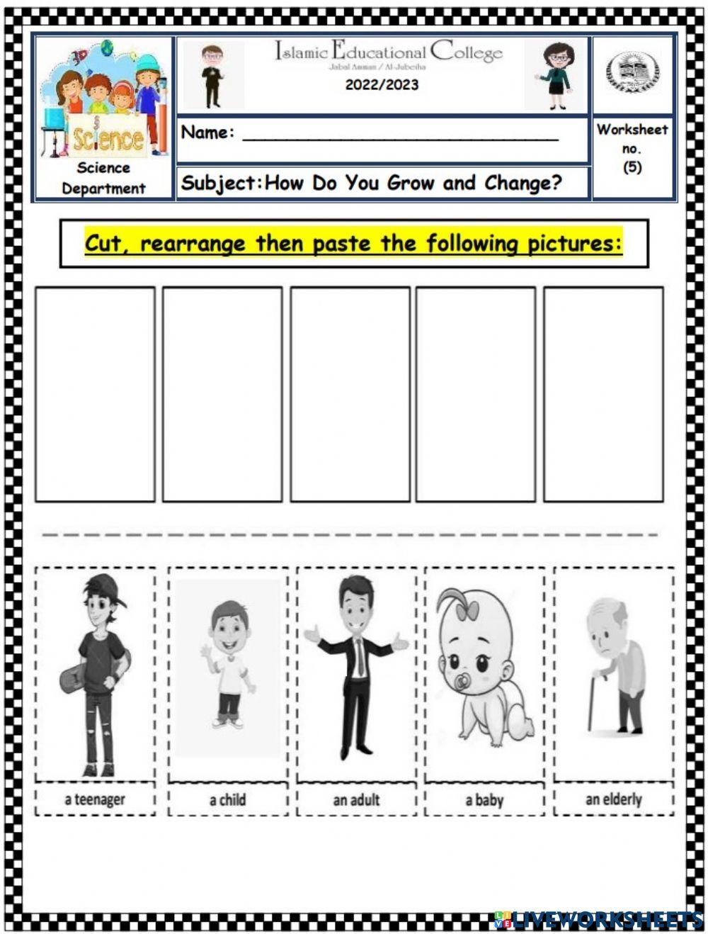 How Living Things Grow And Change Science Worksheets And Study Worksheets Library