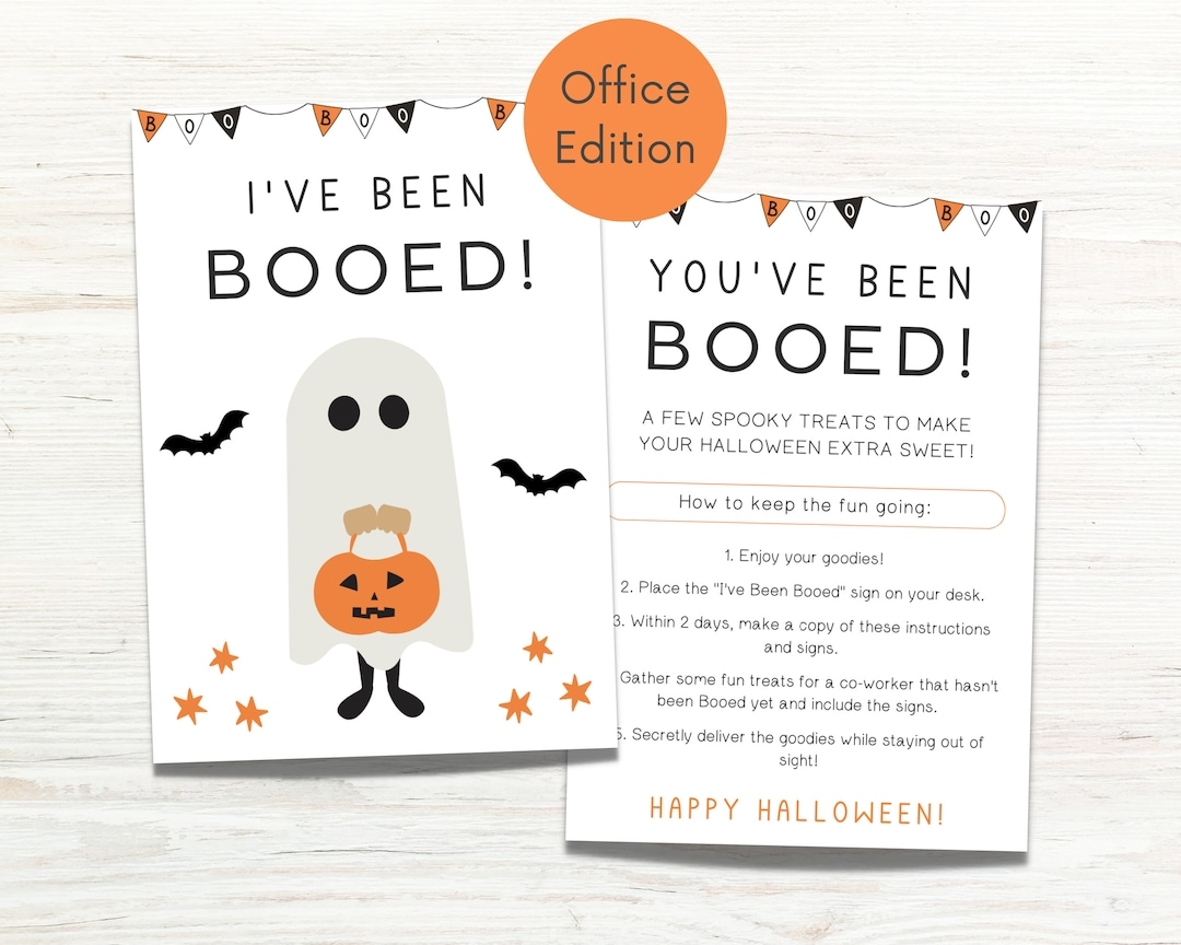 YouVe Been Booed Office Printable