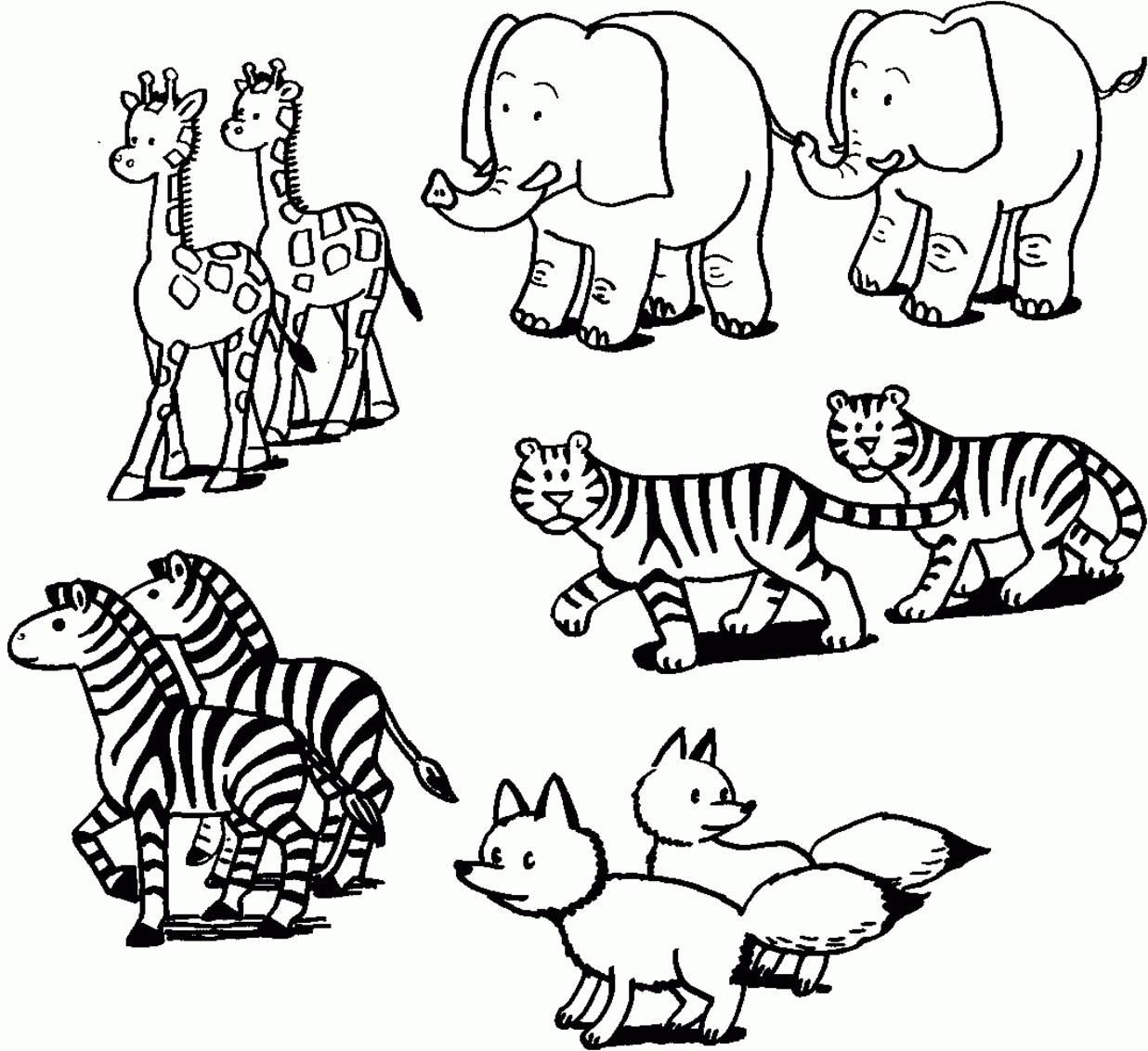 Image Result For Clipart Noah s Animals Line Drawing