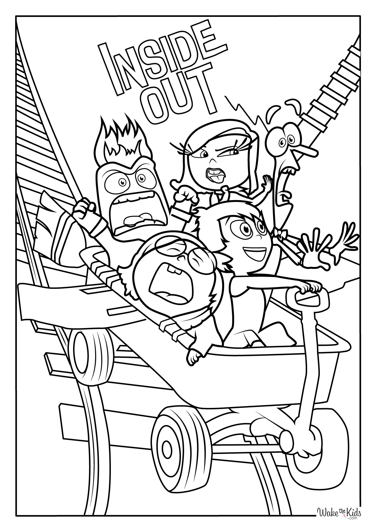 Disney Inside Out Printable Coloring Pages