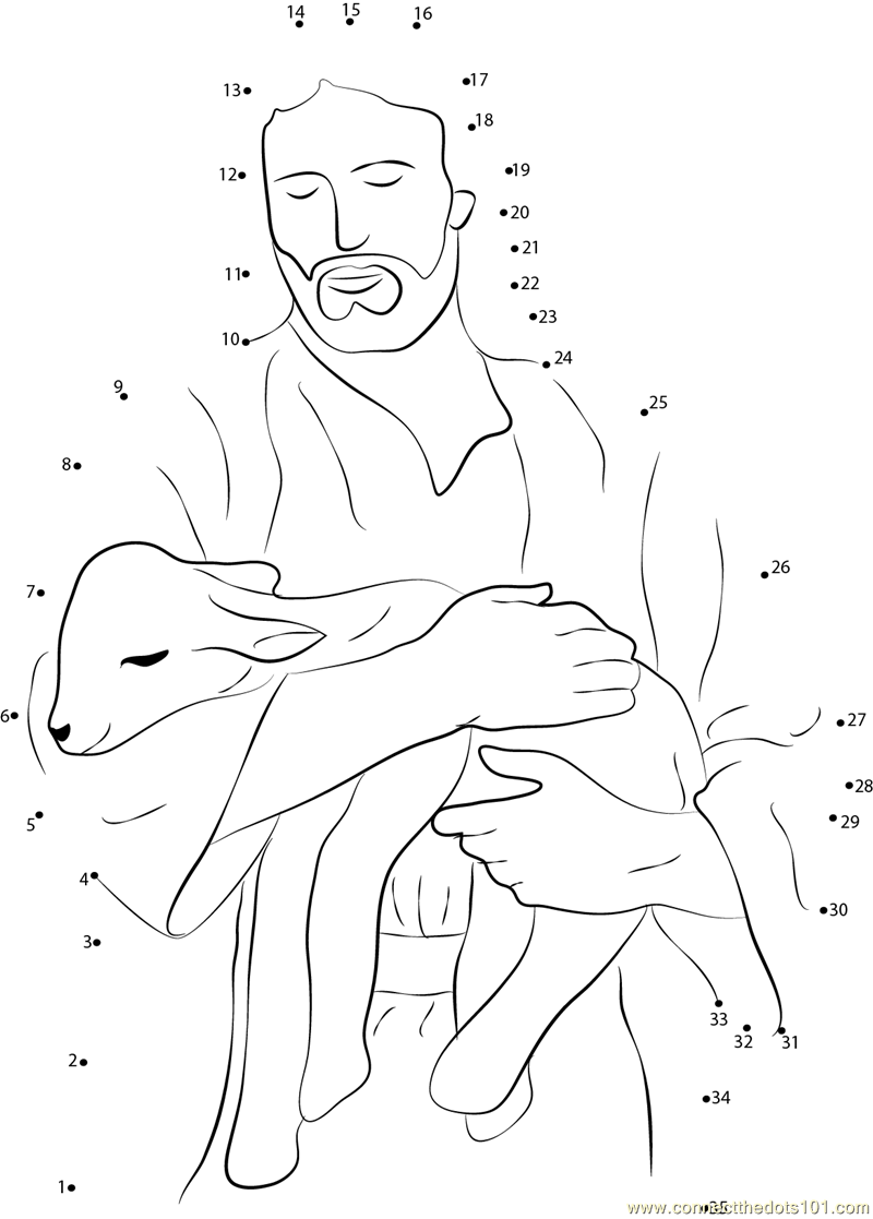 Jesus Dot To Dot Printable Worksheet Connect The Dots