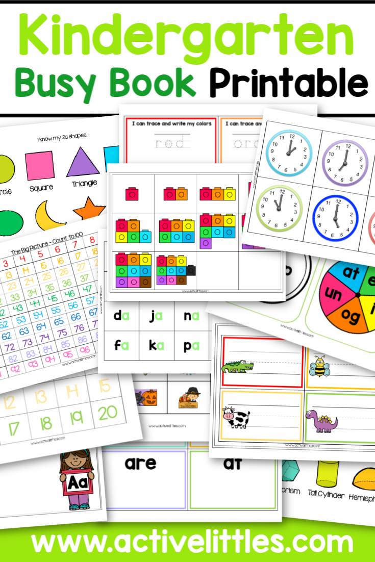 Kindergarten Busy Book How I Taught My Kindergartener To Read Active Littles