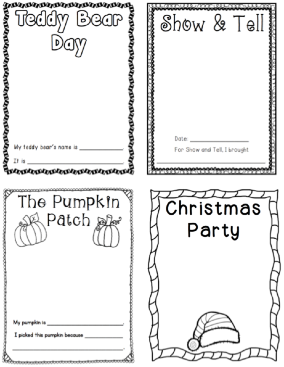 Kindergarten Memory Book TheHappyTeacher
