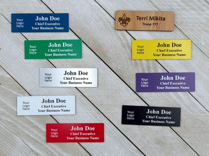 Laser Engraved Nametags Nametag Nametags Name Badge Custom Name Badges Boy Scout Name Tag Magnetic Nametag Girl Scout Name Tag Etsy