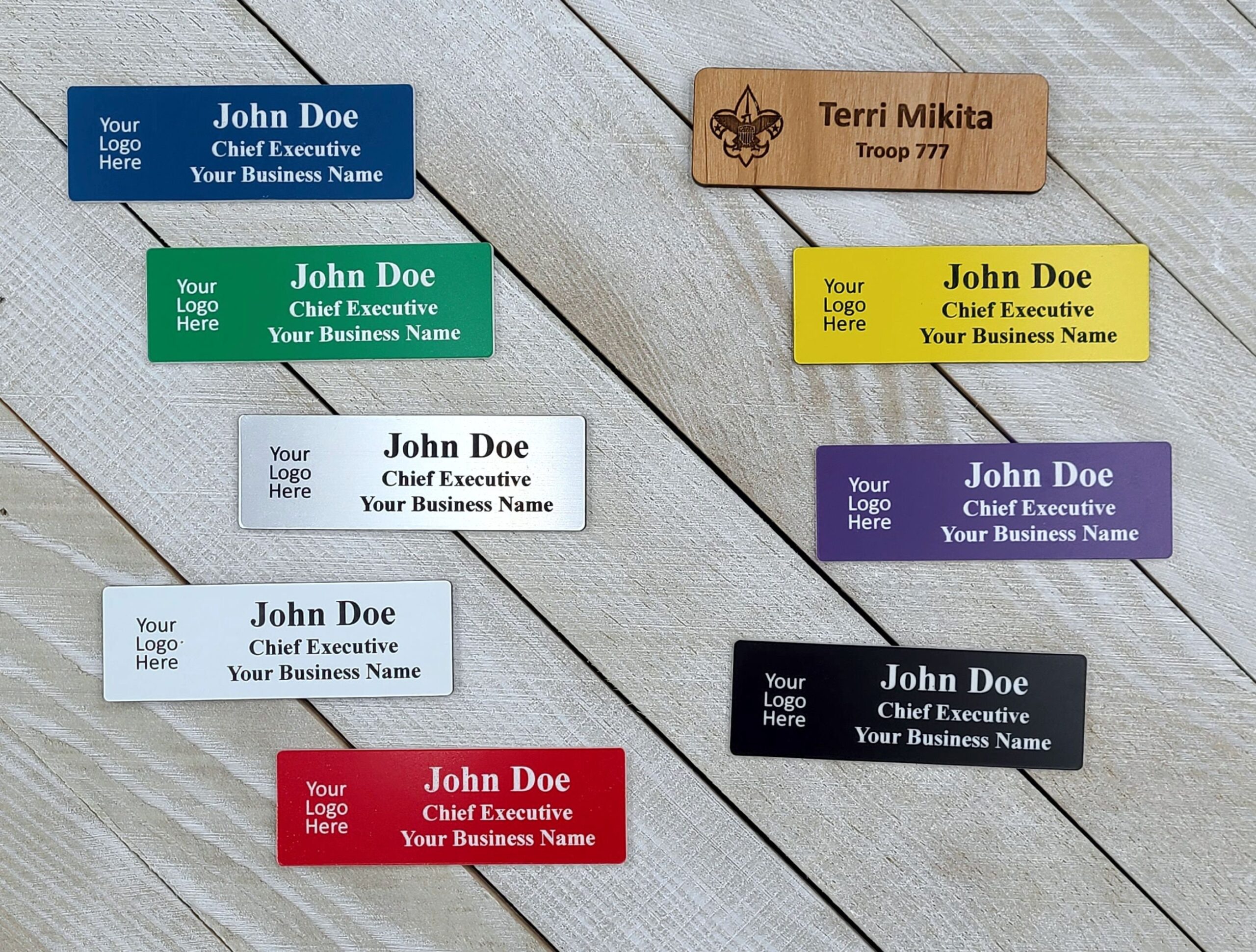 Laser Engraved Nametags Nametag Nametags Name Badge Custom Name Badges Boy Scout Name Tag Magnetic Nametag Girl Scout Name Tag Etsy