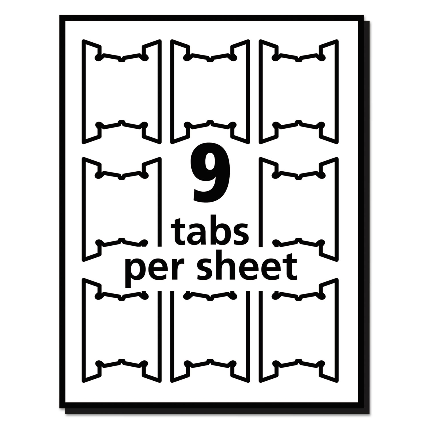 Laser Printable Hanging File Tabs 1 5 Cut White 2 06 Wide 90 Pack BOSS Office And Computer Products