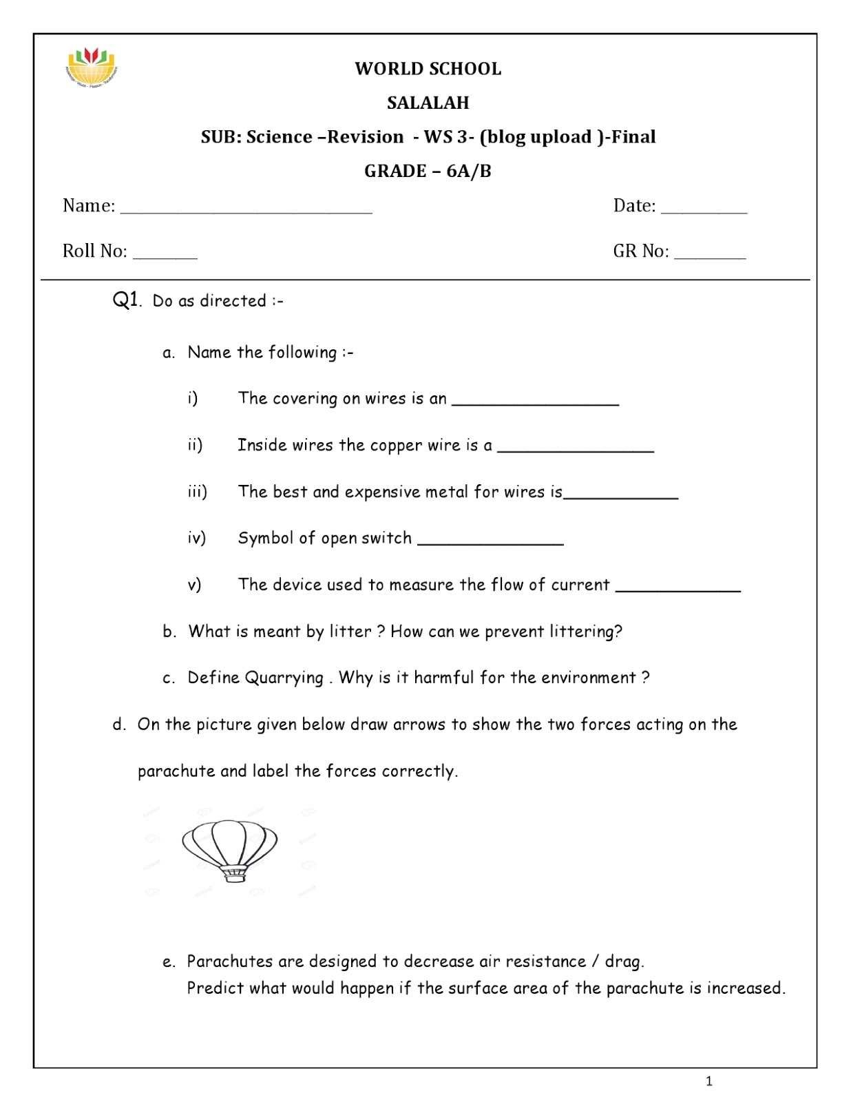 Layers Of The Earth Worksheets K5 Learning Worksheets Library