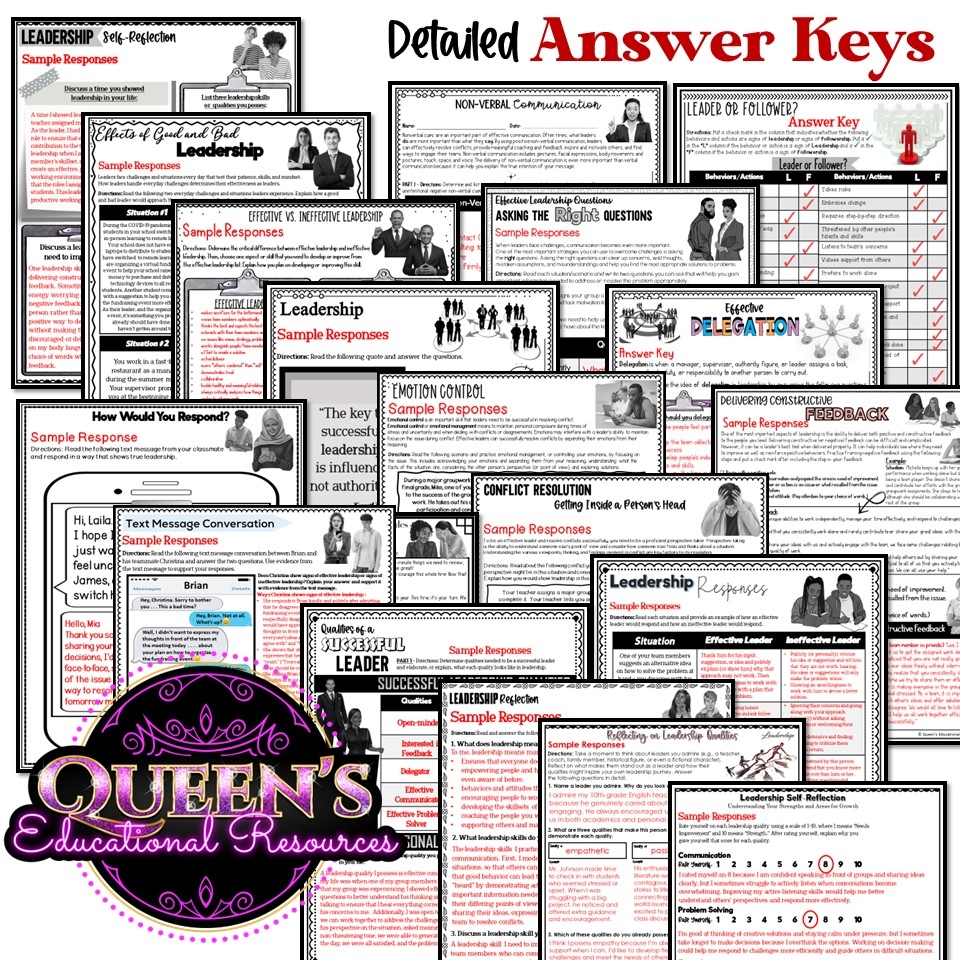 Are You A Leader Quiz Printable