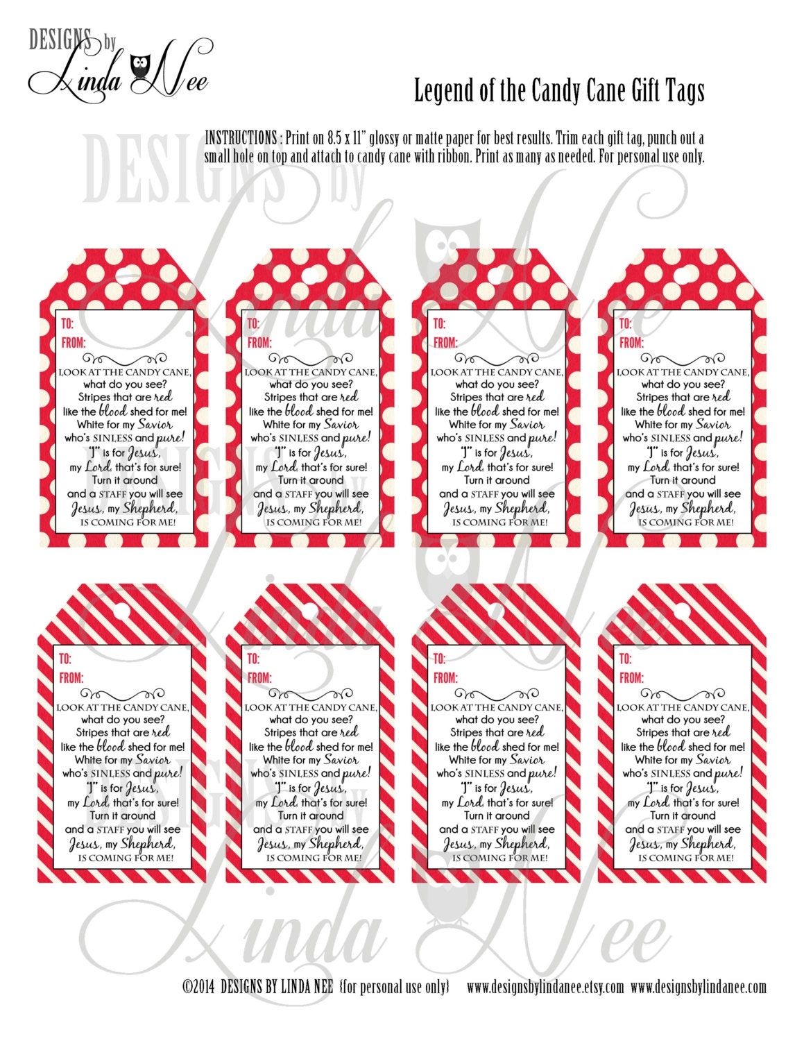 Legend Of The Candy Cane Gift Tag Card For Witnessing At Christmas Jesus Is The Reason For The Season Printable Instant Download Etsy