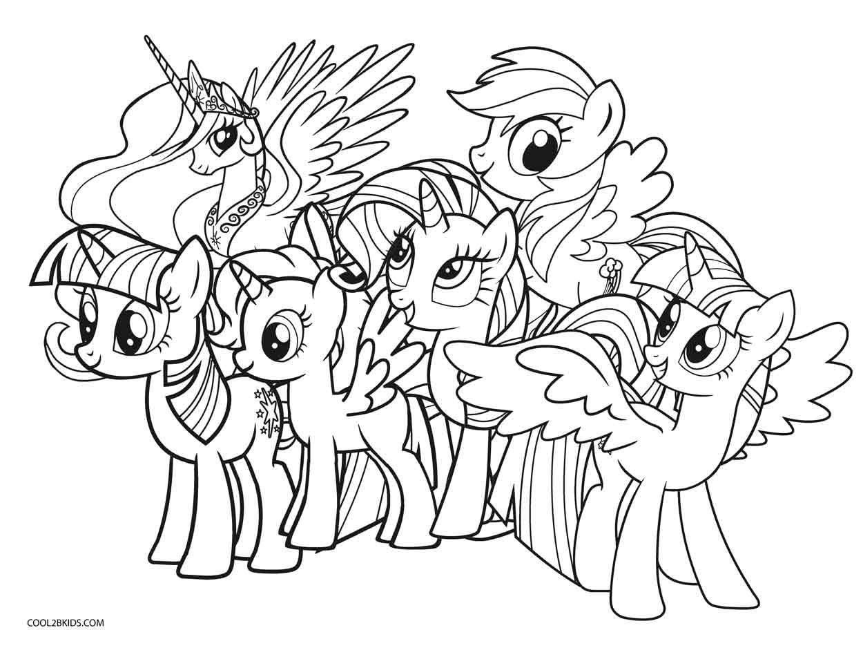 My Little Pony Coloring Pages Full Size Printable