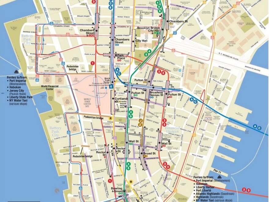 Lower Manhattan Map Go NYC Tourism Guide
