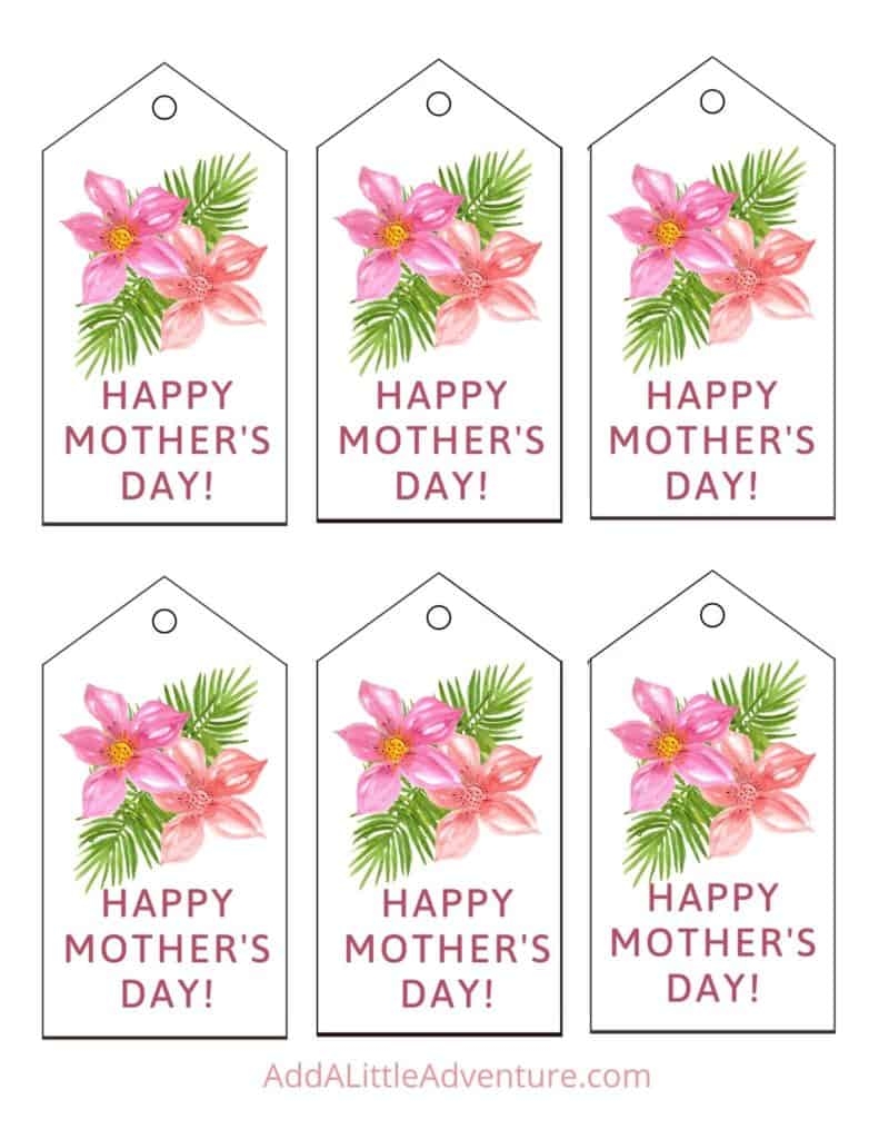 MotherS Day Gift Tags Printable