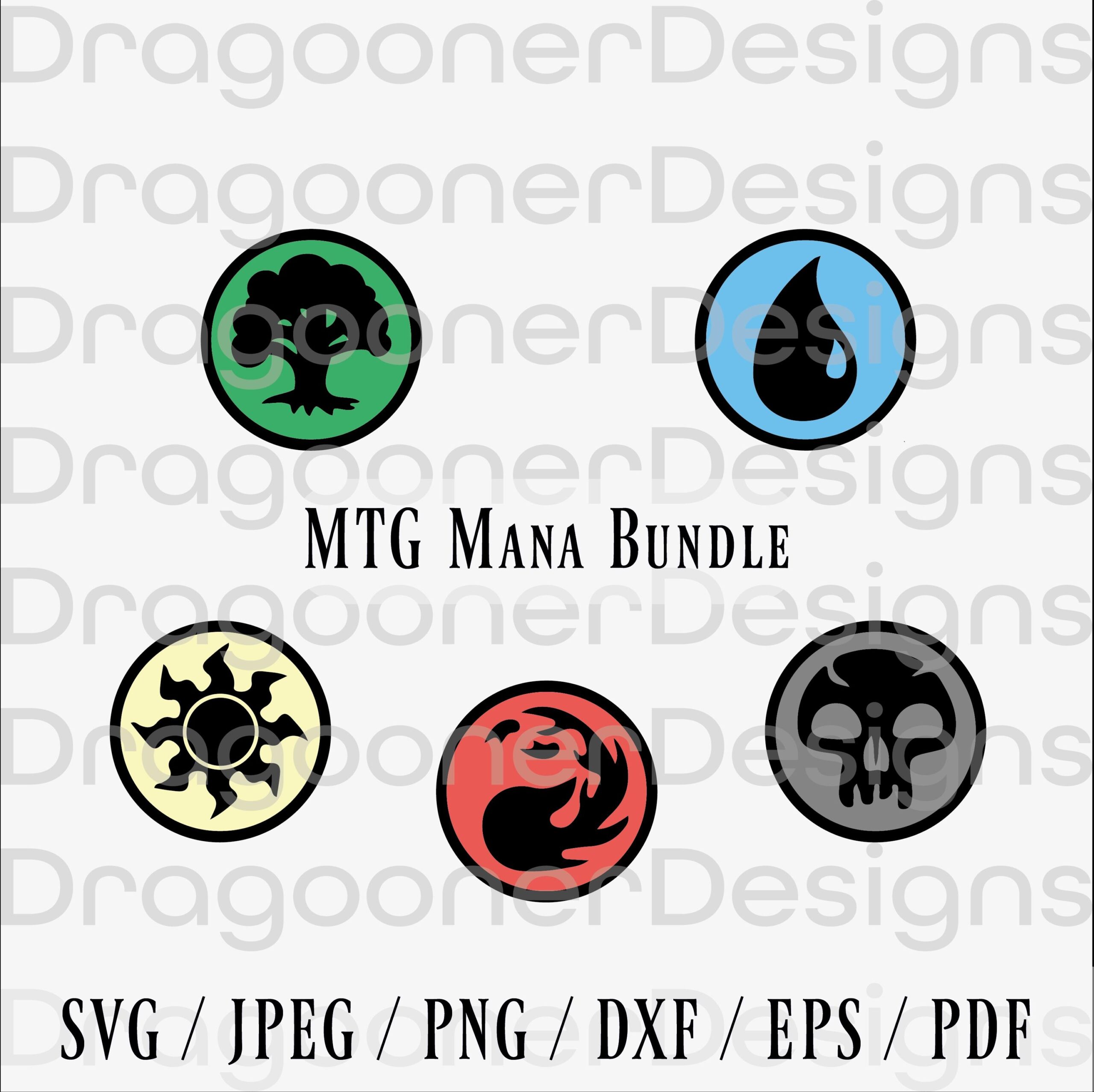 MTG Magic The Gathering Mana Symbols Bundle Magic Svg Mtg Png File Magic Cut File Bundle Circuit SVG Silhouette Cameo SVG Etsy Denmark